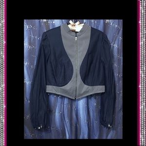 Cool Moto inspired jacket with waist tabs